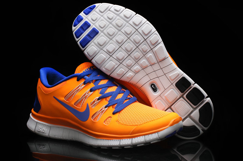 Hot Nike Free5.0 Men Shoes Blue/Orange